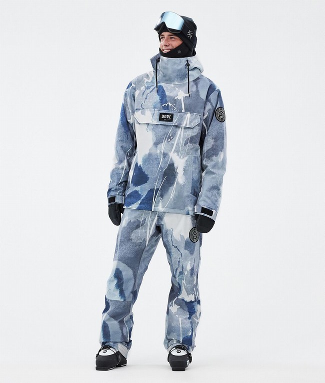 Men Dope Blizzard Ski Pants Blue | RMSTLZC-03