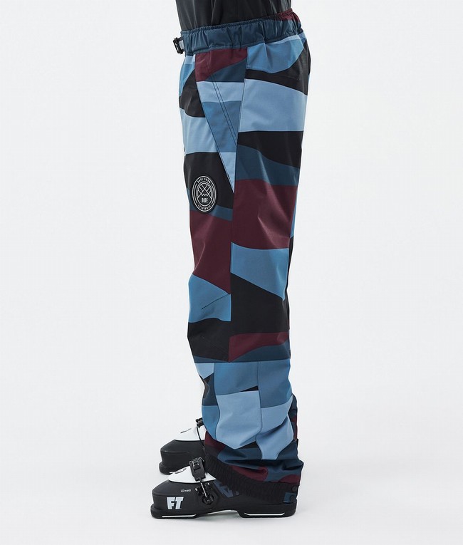 Men Dope Blizzard Ski Pants Burgundy / Blue | TCYWMLV-39