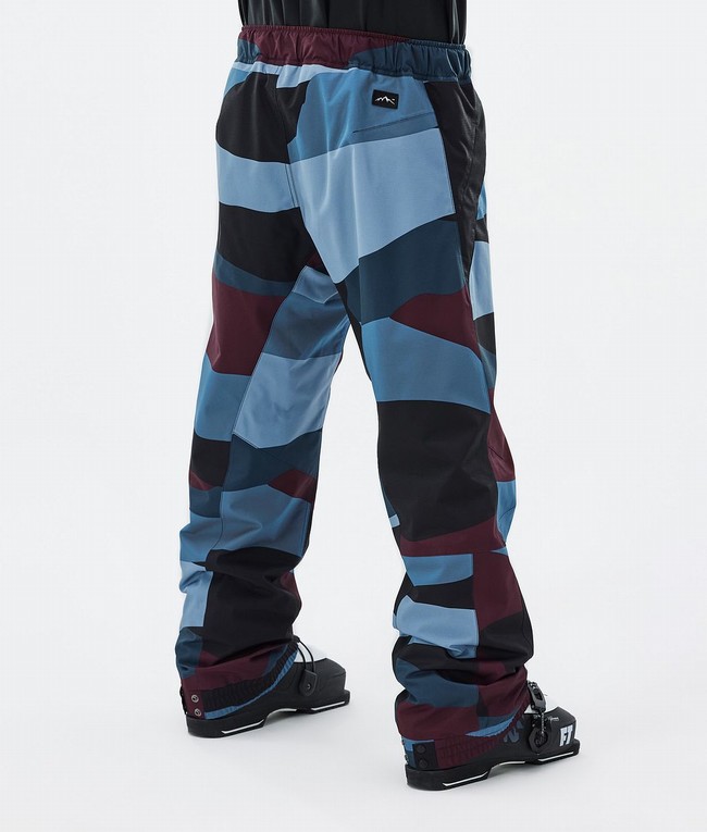 Men Dope Blizzard Ski Pants Burgundy / Blue | TCYWMLV-39