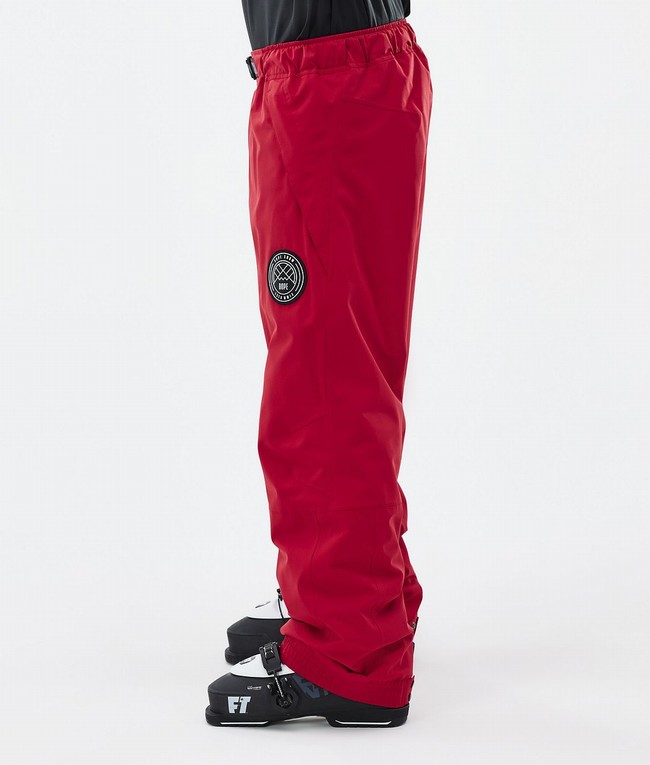 Men Dope Blizzard Ski Pants Deep Red | OWRALMY-46