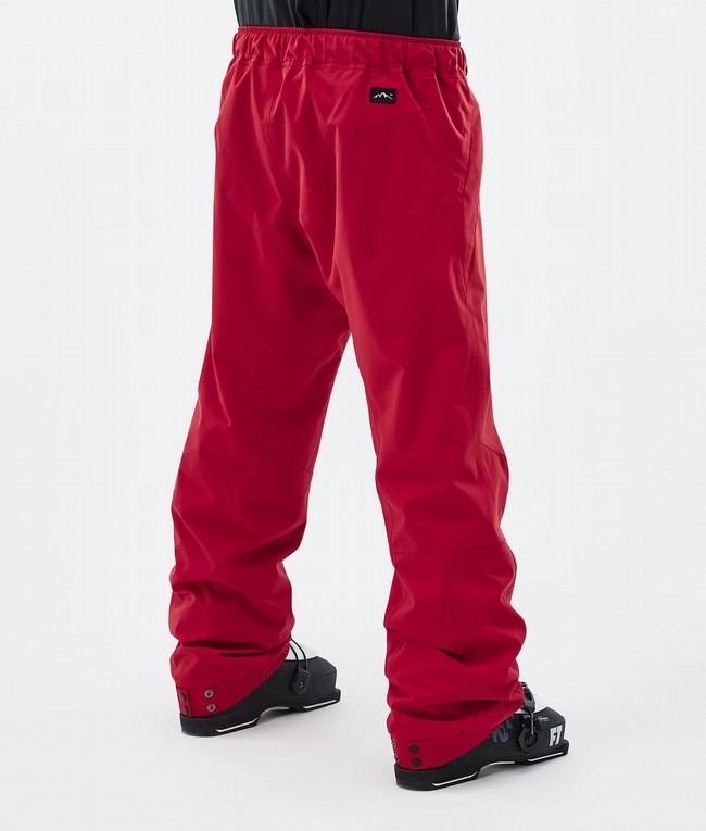 Men Dope Blizzard Ski Pants Deep Red | OWRALMY-46