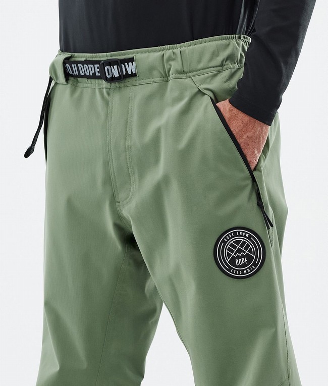 Men Dope Blizzard Ski Pants Green | FNOAGWU-18