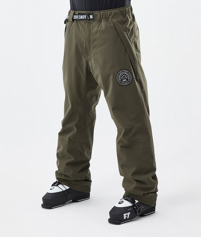 Men Dope Blizzard Ski Pants Olive / Green | TALJBCP-63