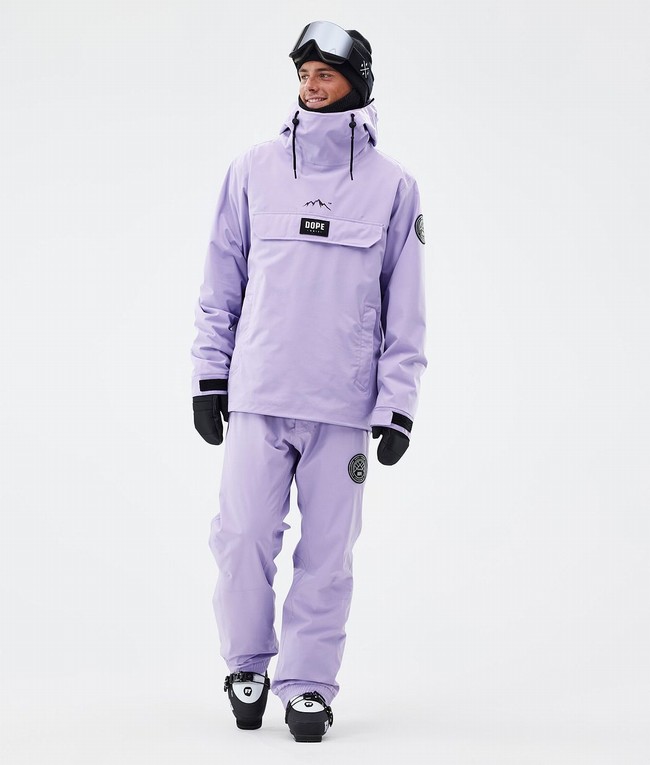 Men Dope Blizzard Ski Pants Purple | IPRNBHD-83