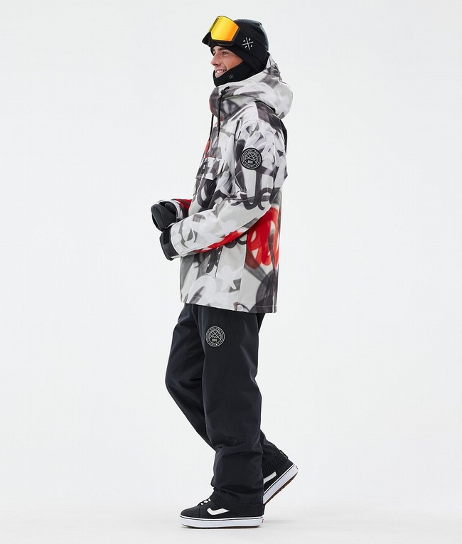 Men Dope Blizzard Snowboard Jackets Black / Red | IXAQPYG-31