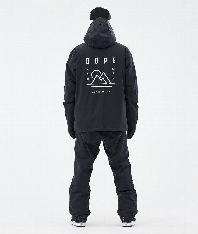 Men Dope Blizzard Snowboard Jackets Black | AIMOTJN-32