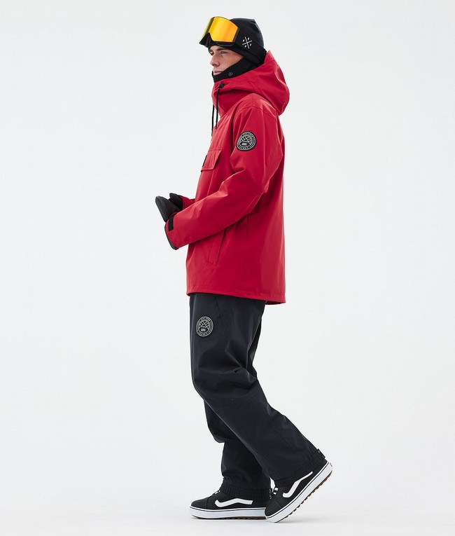 Men Dope Blizzard Snowboard Jackets Deep Red | QFHPEBS-91