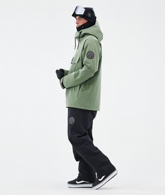 Men Dope Blizzard Snowboard Jackets Green | HTADWSZ-80