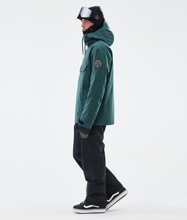 Men Dope Blizzard Snowboard Jackets Green | KWDJGYO-89