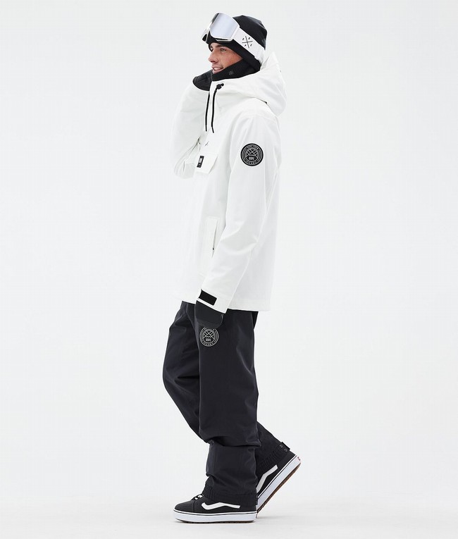 Men Dope Blizzard Snowboard Jackets White | BDKQPTG-76