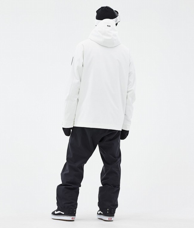 Men Dope Blizzard Snowboard Jackets White | BDKQPTG-76