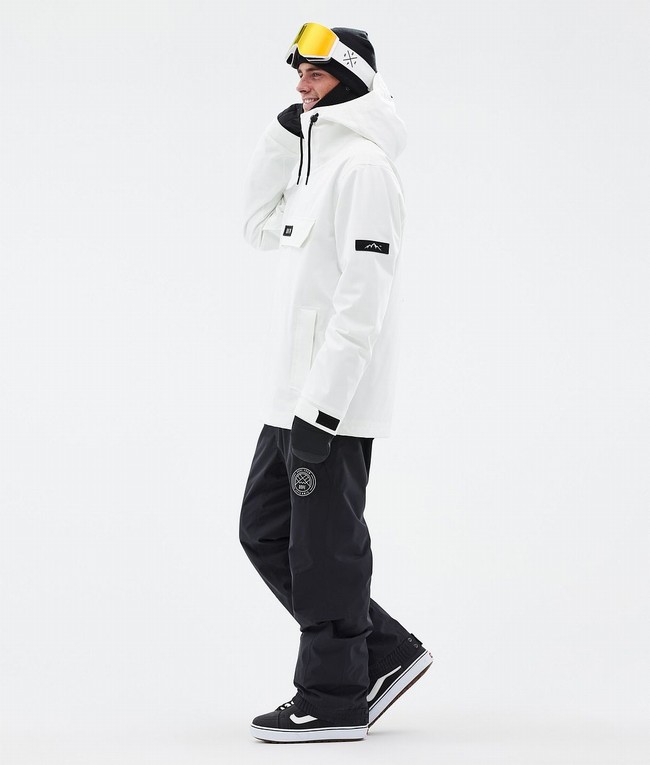 Men Dope Blizzard Snowboard Jackets White | WHCVGYK-96