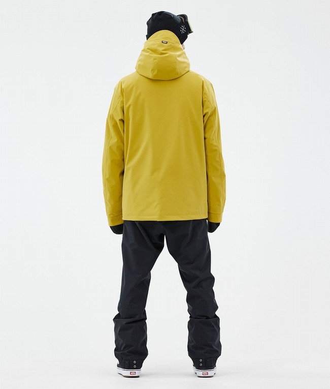 Men Dope Blizzard Snowboard Jackets Yellow | LRCOZJE-57