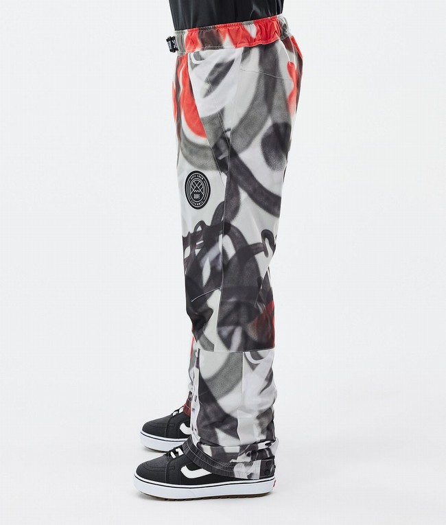 Men Dope Blizzard Snowboard Pants Black / Red | RFPTEAI-81