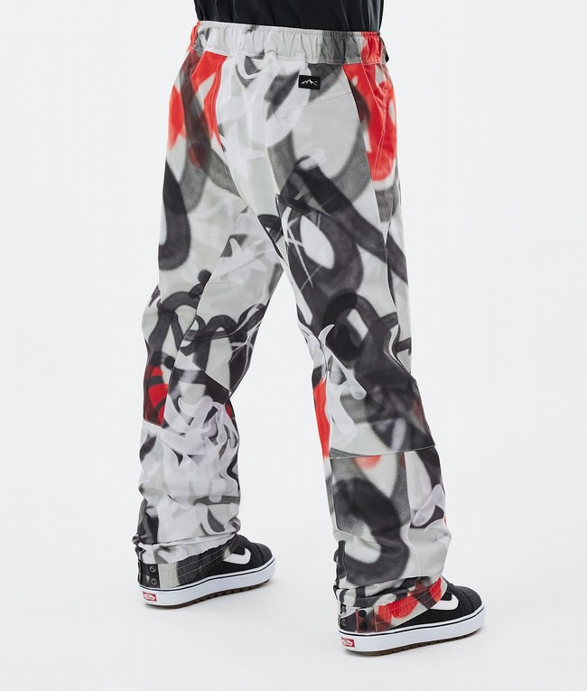 Men Dope Blizzard Snowboard Pants Black / Red | RFPTEAI-81