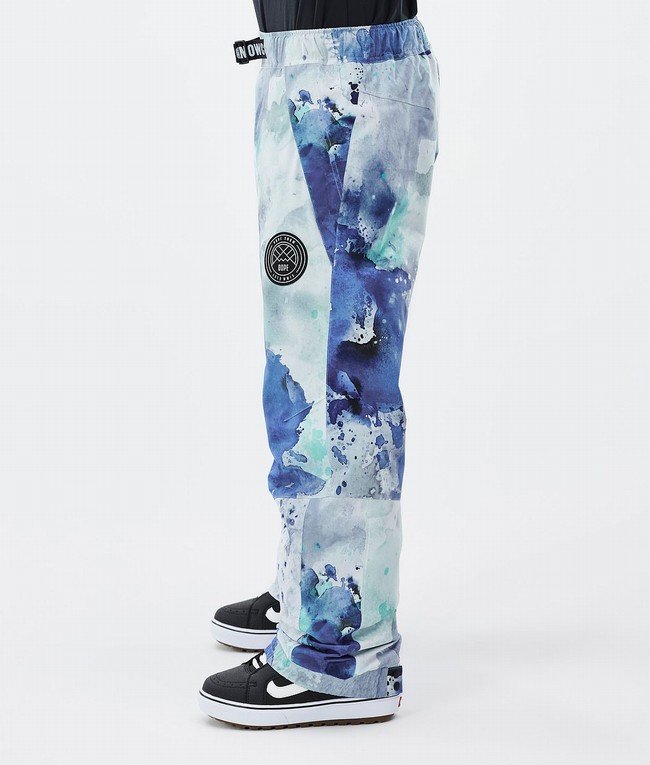 Men Dope Blizzard Snowboard Pants Blue / Green | TIFAXWL-87