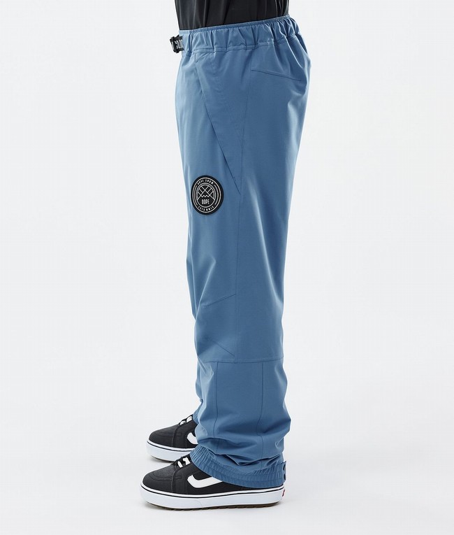 Men Dope Blizzard Snowboard Pants Blue / Grey | OSPJDTN-52