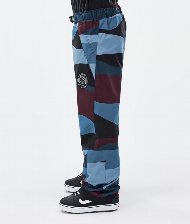 Men Dope Blizzard Snowboard Pants Burgundy / Blue | VQFJIKB-93