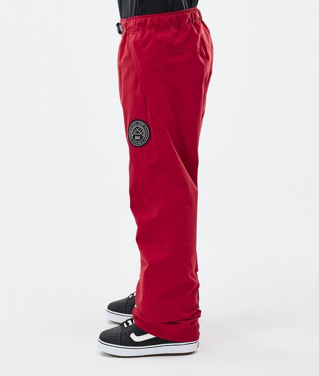 Men Dope Blizzard Snowboard Pants Deep Red | FKQJVLZ-73