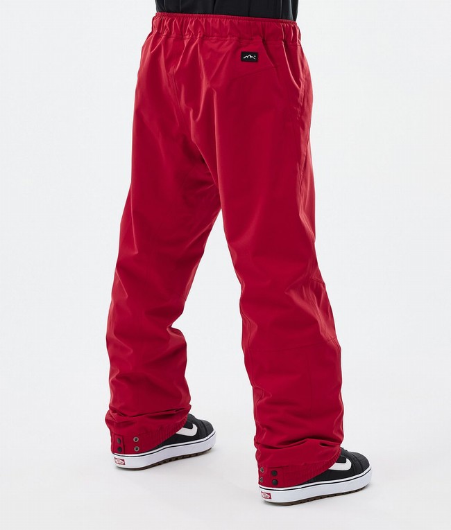 Men Dope Blizzard Snowboard Pants Deep Red | FKQJVLZ-73