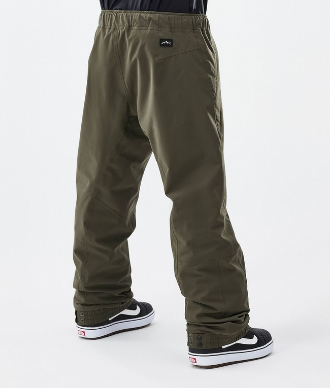 Men Dope Blizzard Snowboard Pants Olive / Green | UQBHJZP-70