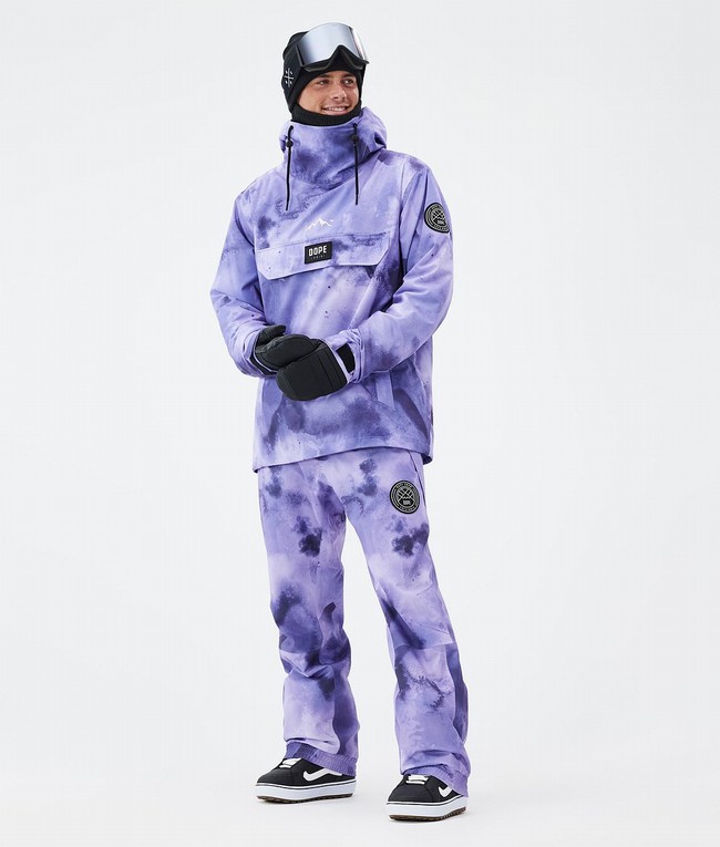 Men Dope Blizzard Snowboard Pants Purple | YNTHOWI-01