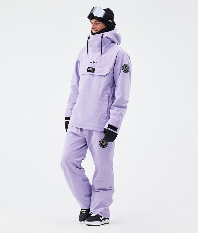 Men Dope Blizzard Snowboard Pants Purple | VGQMOUP-69