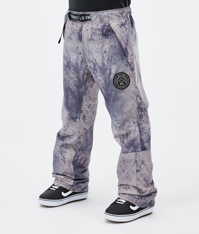 Men Dope Blizzard Snowboard Pants Purple | UQDSRXM-64