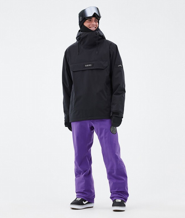 Men Dope Blizzard Snowboard Pants Purple | XRLQWGH-93