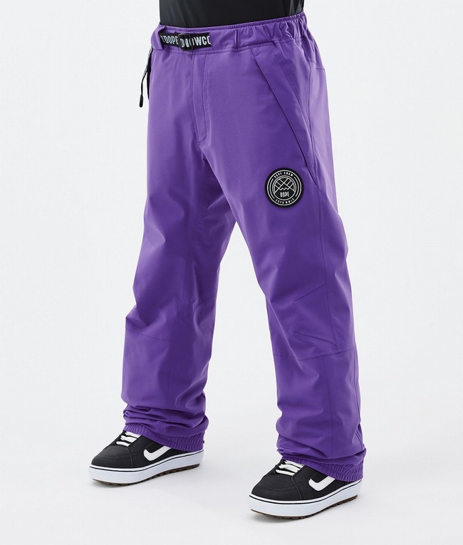 Men Dope Blizzard Snowboard Pants Purple | XRLQWGH-93