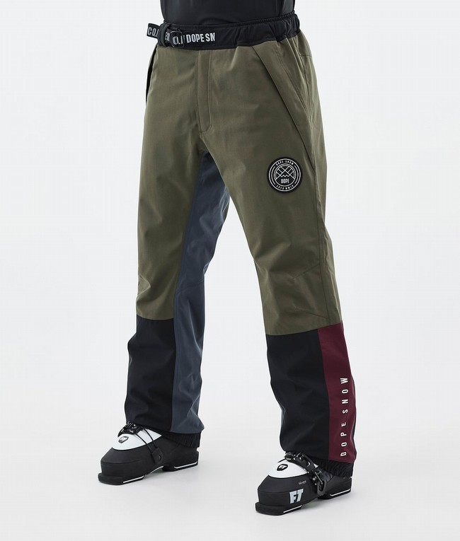 Men Dope Blizzard Track Ski Pants Green / Burgundy / Blue / Black | XYMCANO-81