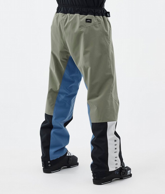 Men Dope Blizzard Track Ski Pants Light Grey / Black / Blue / Grey | LOQFHRI-59