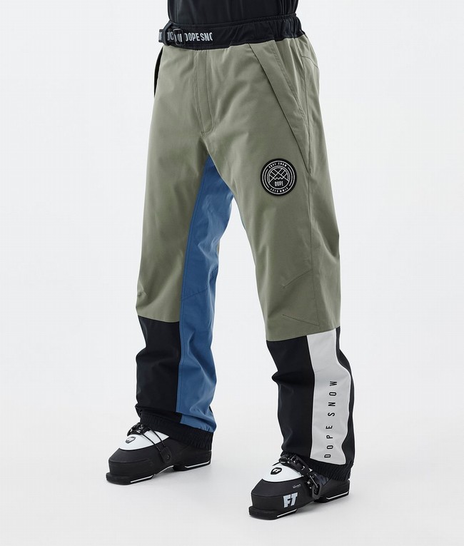 Men Dope Blizzard Track Ski Pants Light Grey / Black / Blue / Grey | LOQFHRI-59