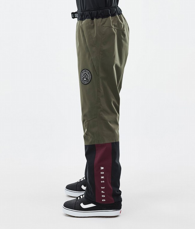 Men Dope Blizzard Track Snowboard Pants Green / Burgundy / Blue / Black | ODJSUYW-25