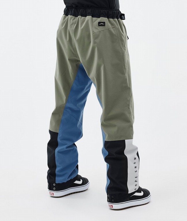 Men Dope Blizzard Track Snowboard Pants Light Grey / Black / Blue / Grey | CZYOMRT-38