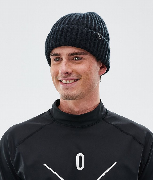 Men Dope Chunky Beanie Black | MIOULGV-10