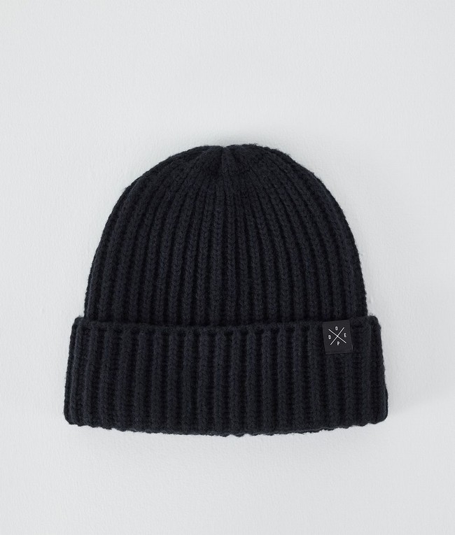 Men Dope Chunky Beanie Black | MIOULGV-10