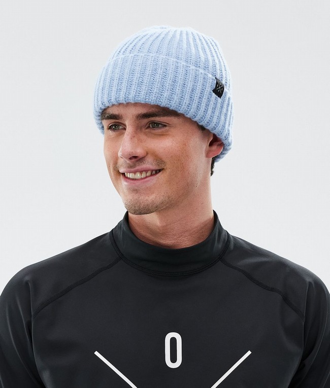 Men Dope Chunky Beanie Light Blue | THBPQXG-96