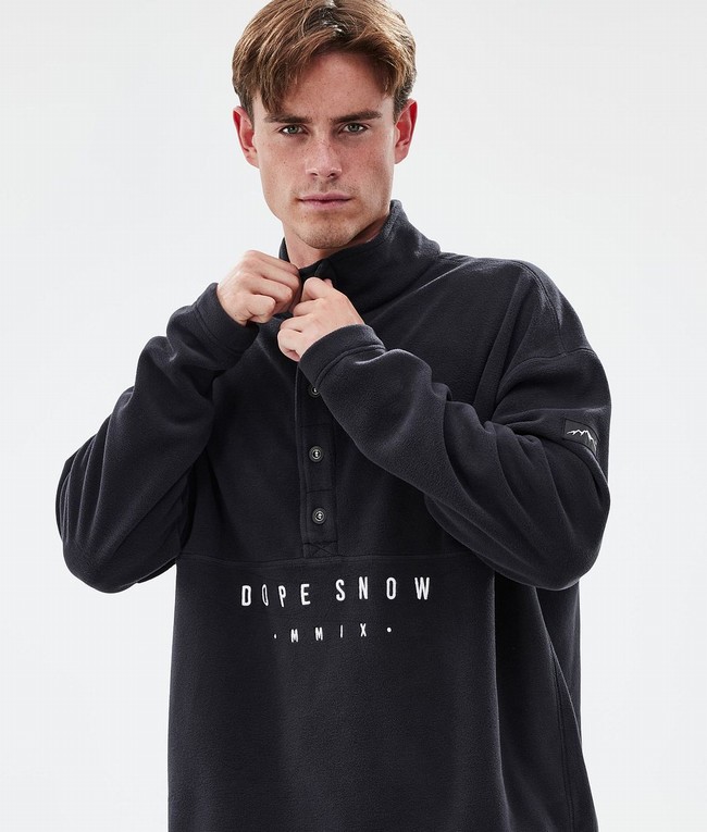 Men Dope Comfy Fleece Black | IYSHECZ-86