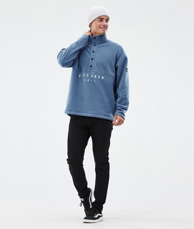 Men Dope Comfy Fleece Blue / Grey | CFREKNY-37