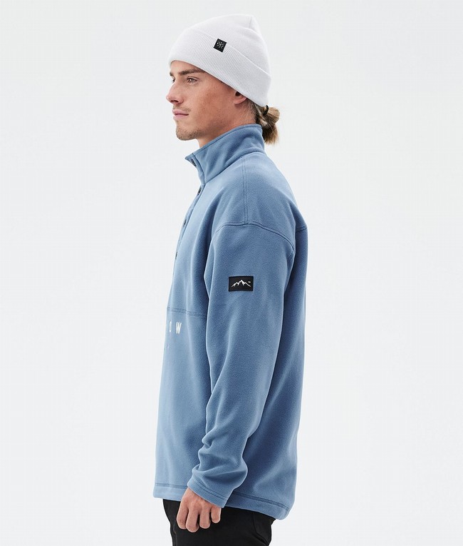 Men Dope Comfy Fleece Blue / Grey | CFREKNY-37