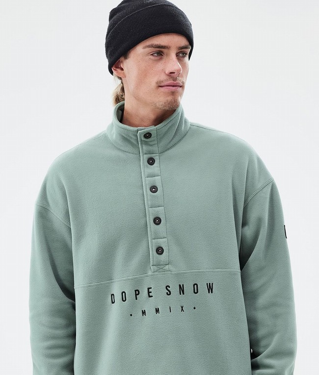 Men Dope Comfy Fleece Green | KAVCDWJ-20