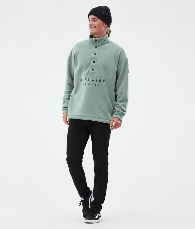 Men Dope Comfy Fleece Green | KAVCDWJ-20