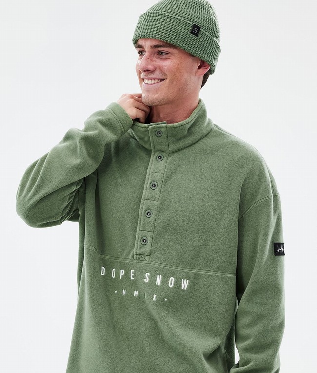 Men Dope Comfy Fleece Green | SHRJDBL-46