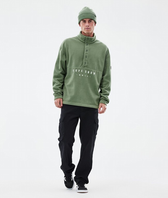 Men Dope Comfy Fleece Green | SHRJDBL-46