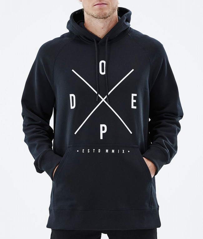 Men Dope Common 2022 Hoodie Black | COXIGPV-49