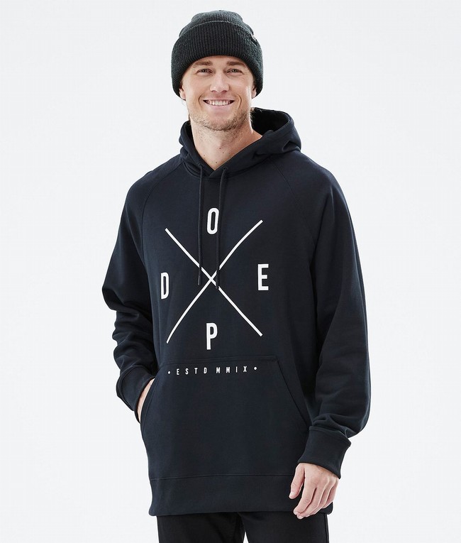 Men Dope Common 2022 Hoodie Black | COXIGPV-49