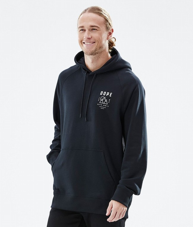 Men Dope Common 2022 Hoodie Black | HITAYLG-24