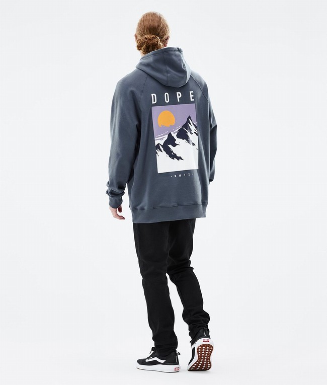 Men Dope Common 2022 Hoodie Blue | WXHTAVL-24