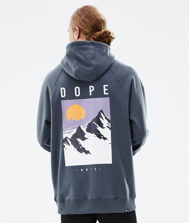 Men Dope Common 2022 Hoodie Blue | WXHTAVL-24